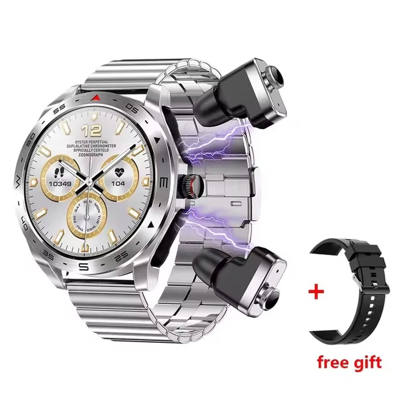 T95 Smartwatch with Built-In TWS Noise Cancelling Earbuds