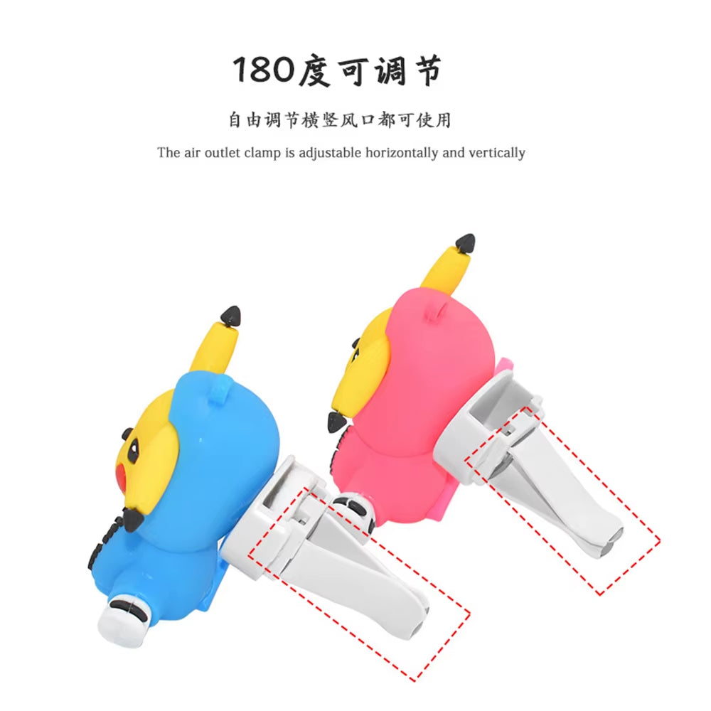 Pikachu Car Perfume Pendant – Cute Handmade Pokémon Air Outlet Decoration