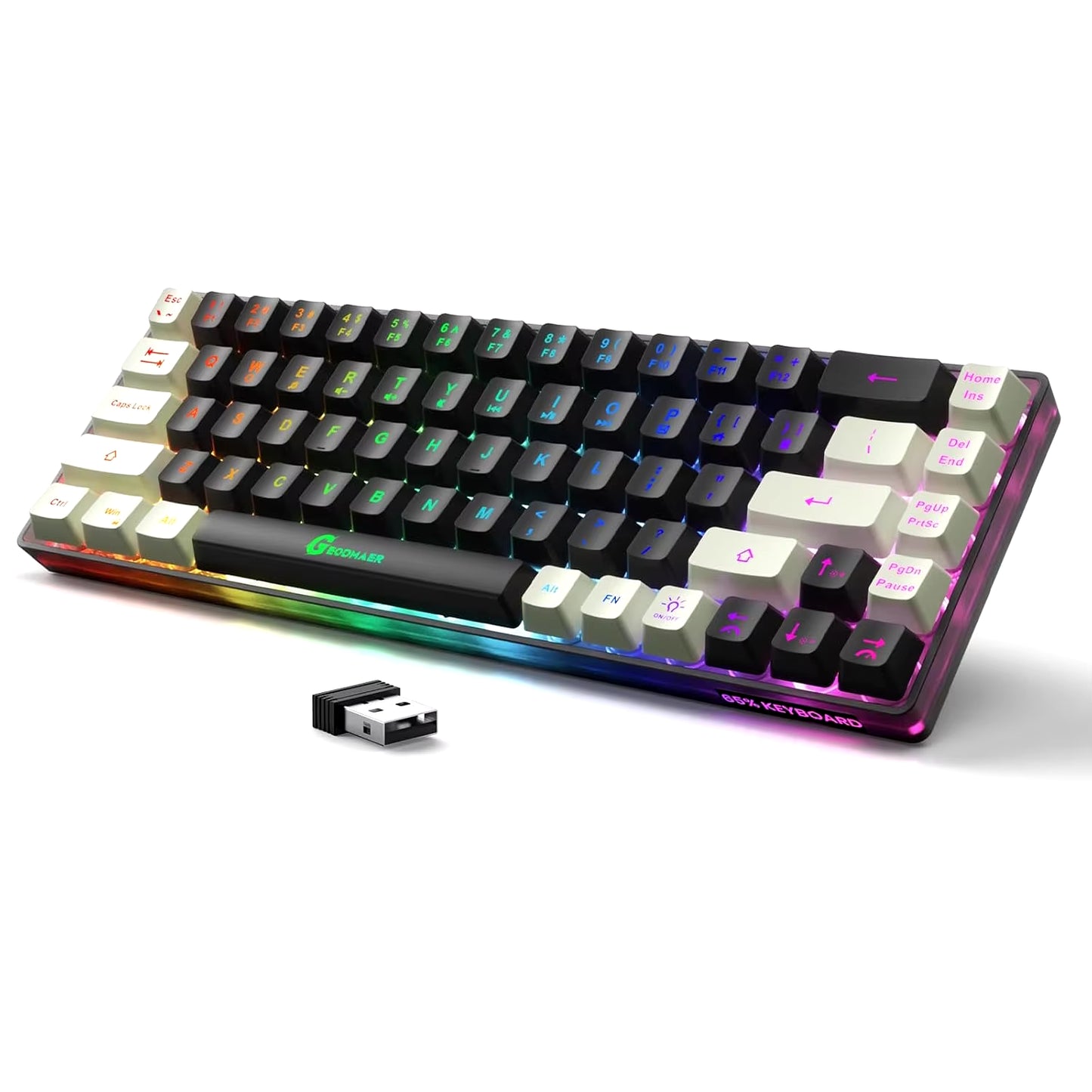 Rechargeable Wireless RGB Gaming Keyboard