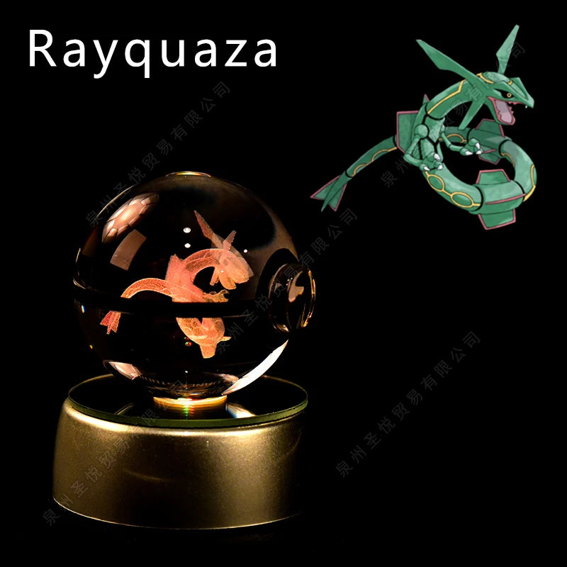 Pokémon LED Crystal Ball – 3D Glass Pokéball Lamp with Pikachu, Mewtwo, Charizard & More, COLLECT THEM ALL!