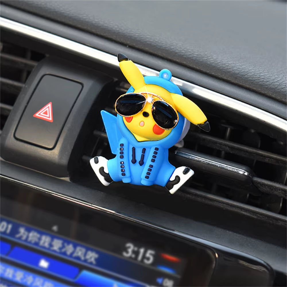 Pikachu Car Perfume Pendant – Cute Handmade Pokémon Air Outlet Decoration