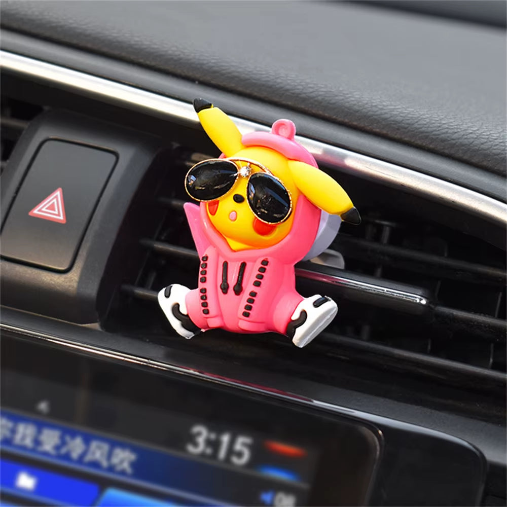 Pikachu Car Perfume Pendant – Cute Handmade Pokémon Air Outlet Decoration