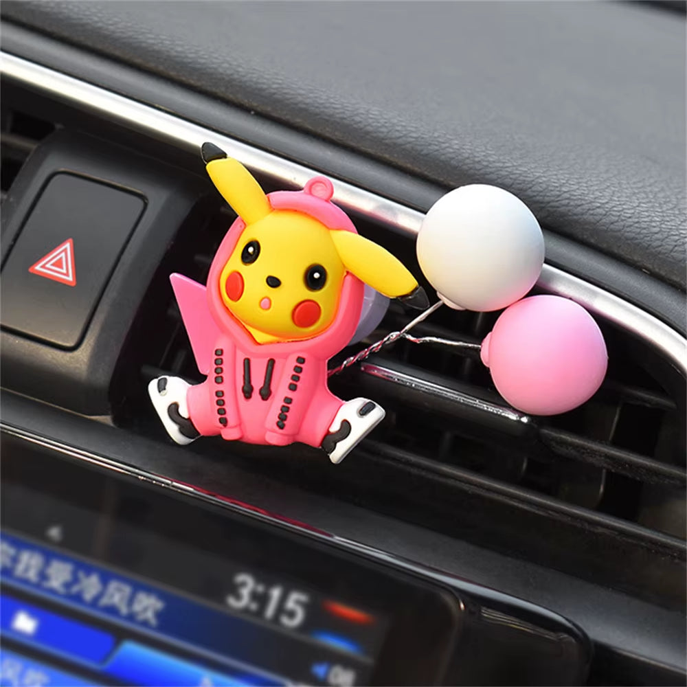 Pikachu Car Perfume Pendant – Cute Handmade Pokémon Air Outlet Decoration