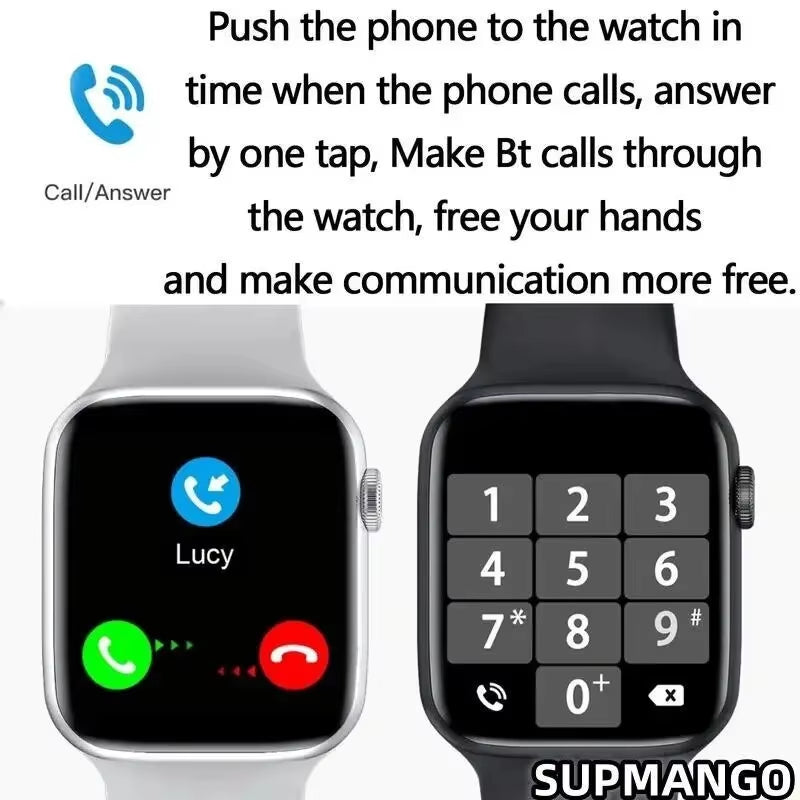 S8 Smartwatch – Bluetooth Call + Health & Sport Tracking for Men & Women