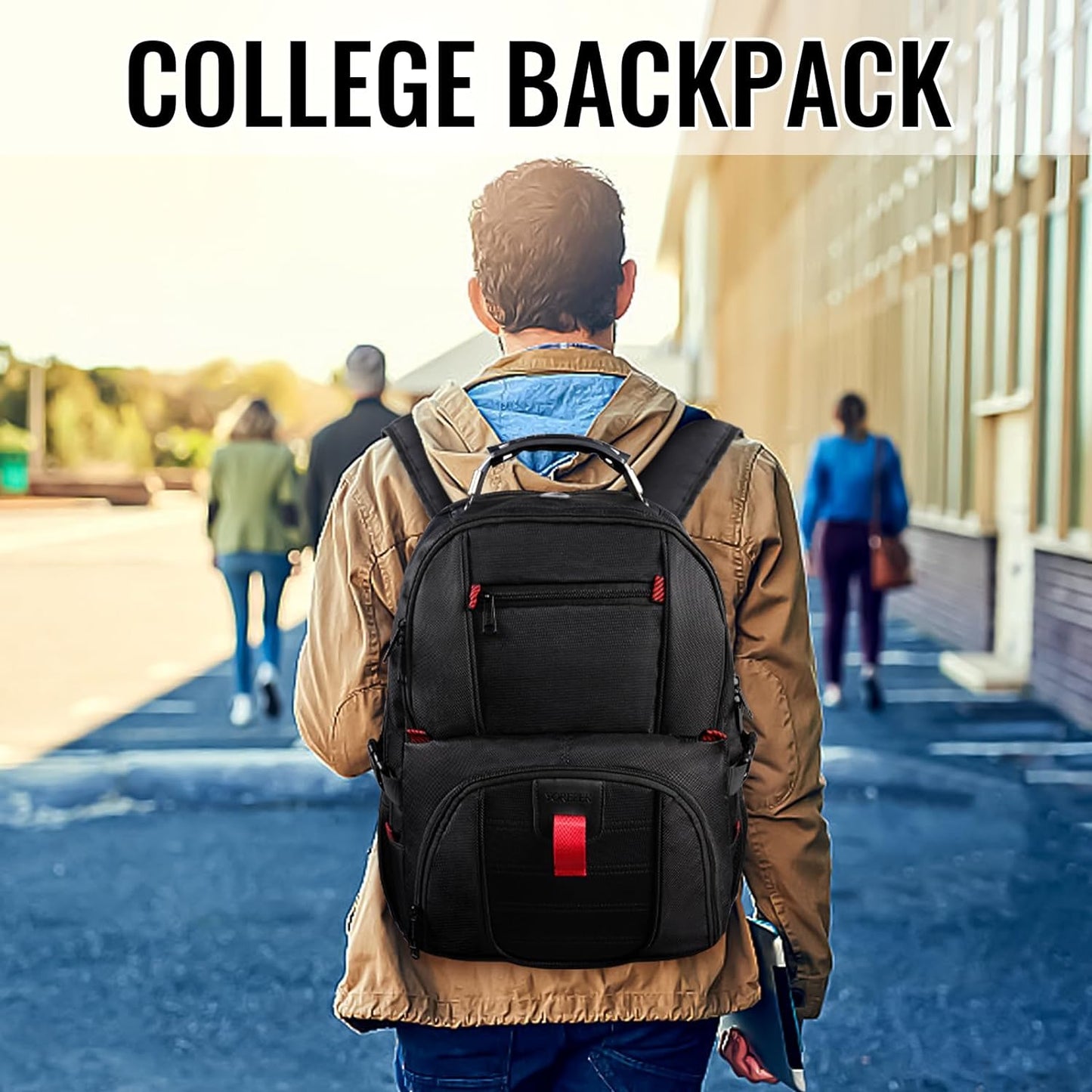 Airline-Approved 50L USB Charging Backpack – Fits Up To 17" Laptop