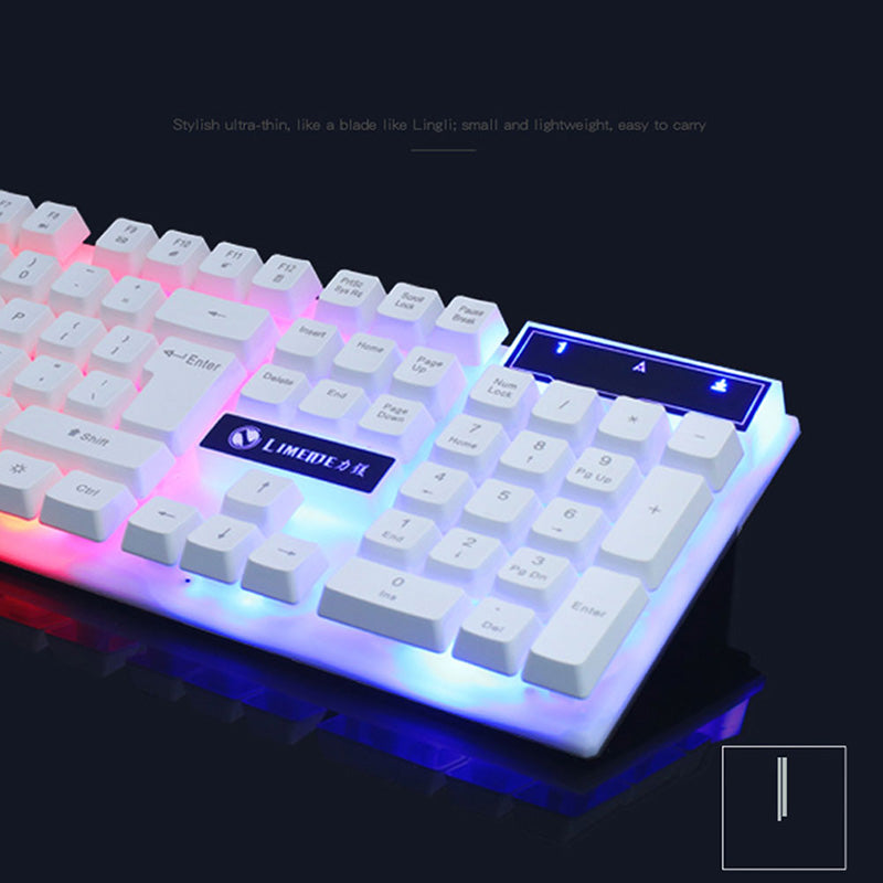 GTX300 Gaming Keyboard & Mouse Set – RGB Glowing Combo for CF, LoL & PC Gamer