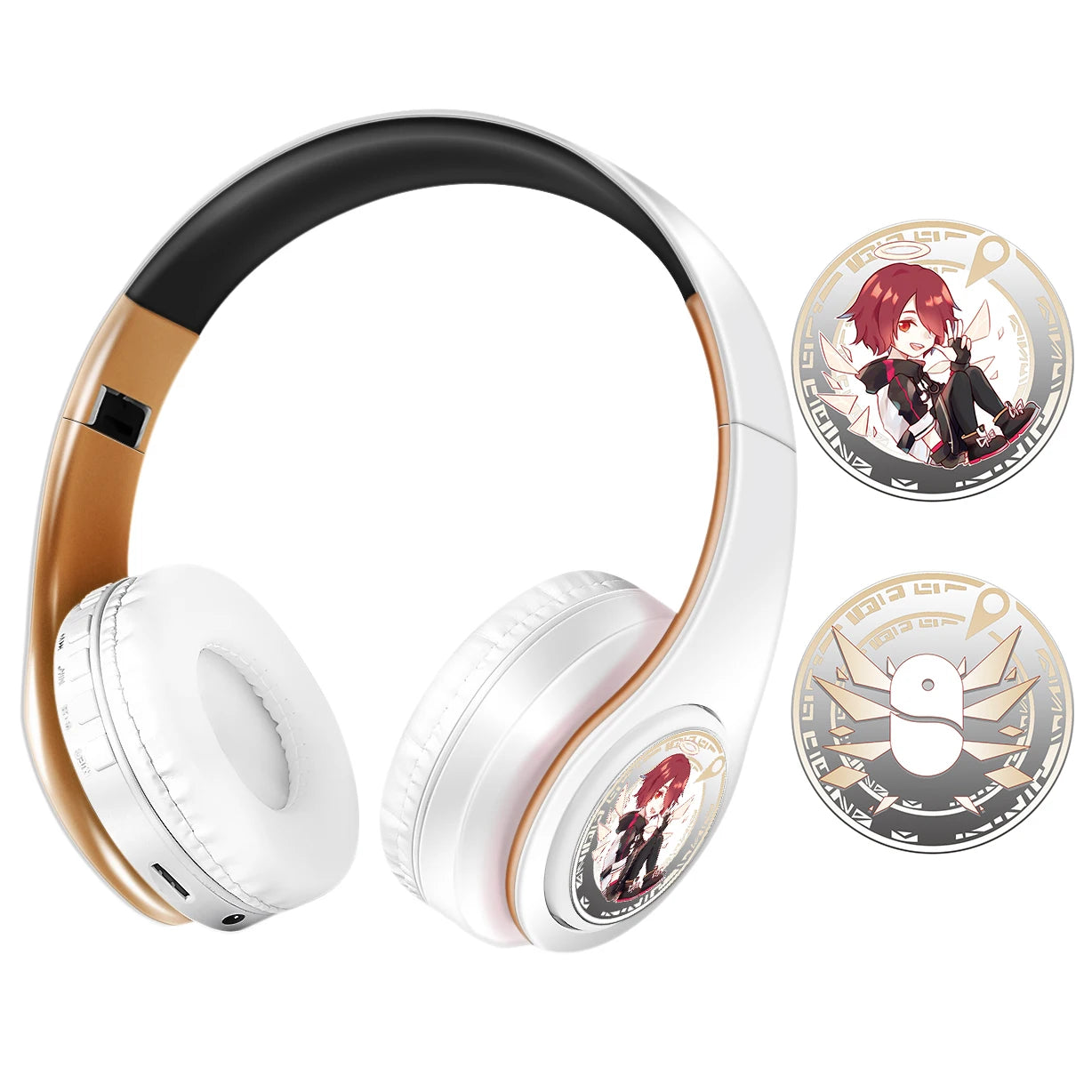 Arknights Exusiai Wireless Headphones – Anime Bluetooth Gaming Earphones with Mic