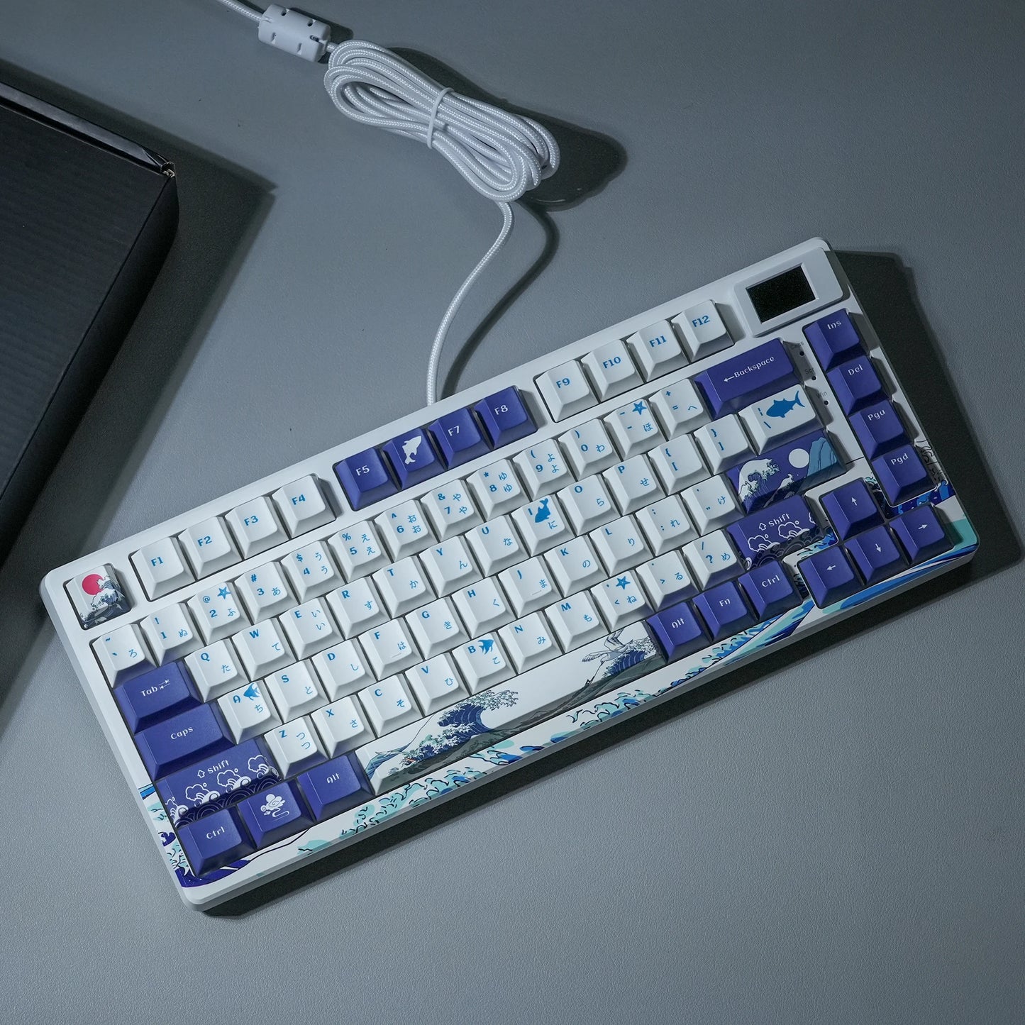 Mechanical Gaming Keyboard – OLED Display, Hot-Swappable Keys, RGB Pudding Backlight