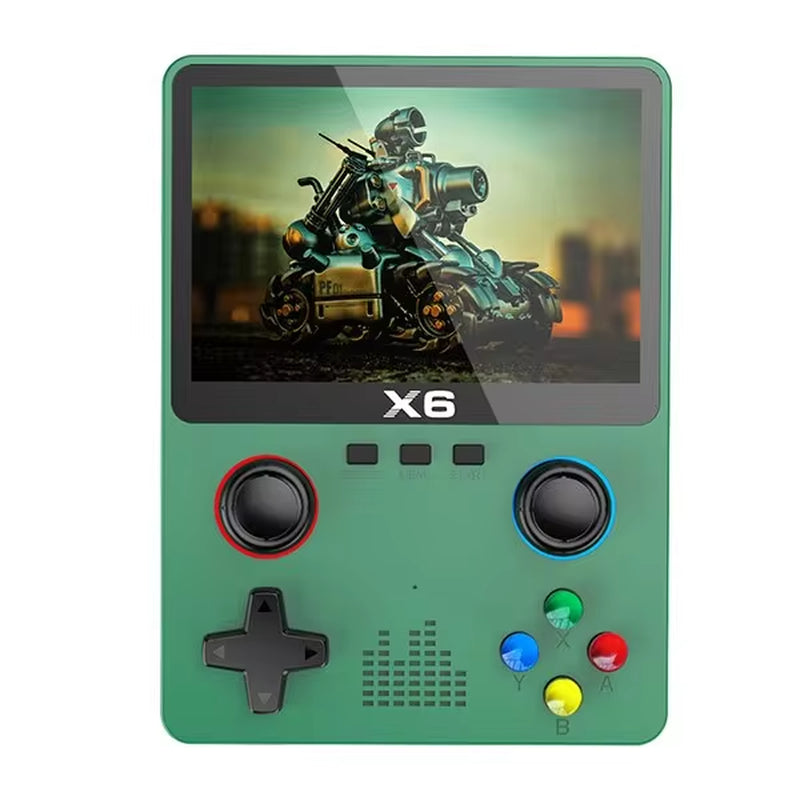 X6 Pocket Console – IPS Display, Dual Joysticks, Multi-Platform Emulator (GBA & More)
