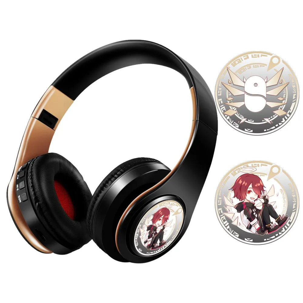 Arknights Exusiai Wireless Headphones – Anime Bluetooth Gaming Earphones with Mic