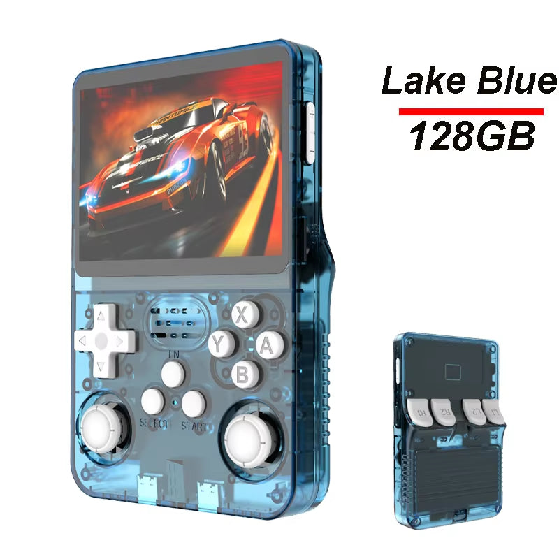 R36S Handheld Game Console – 3.5” IPS Screen, 64GB/128GB Retro Games, ArkOS System
