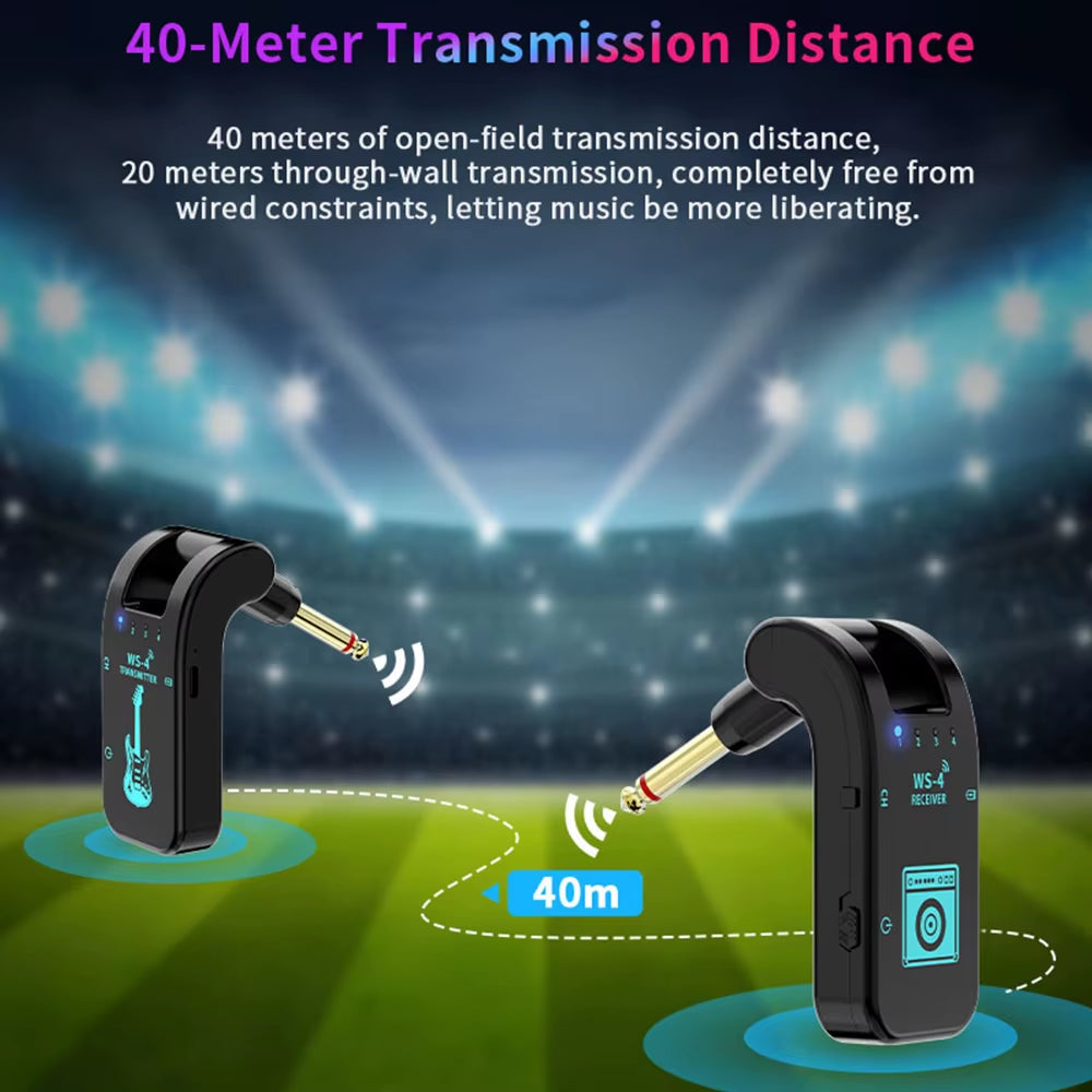 Wireless Guitar Audio Kit – Real-Time 48K/16Bit Transmission for Stage & Studio