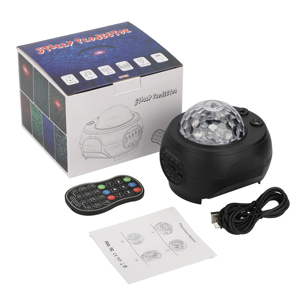 Tech Wiz GalaxyWave – LED Night Light Projector with Bluetooth Music & Ocean Effects