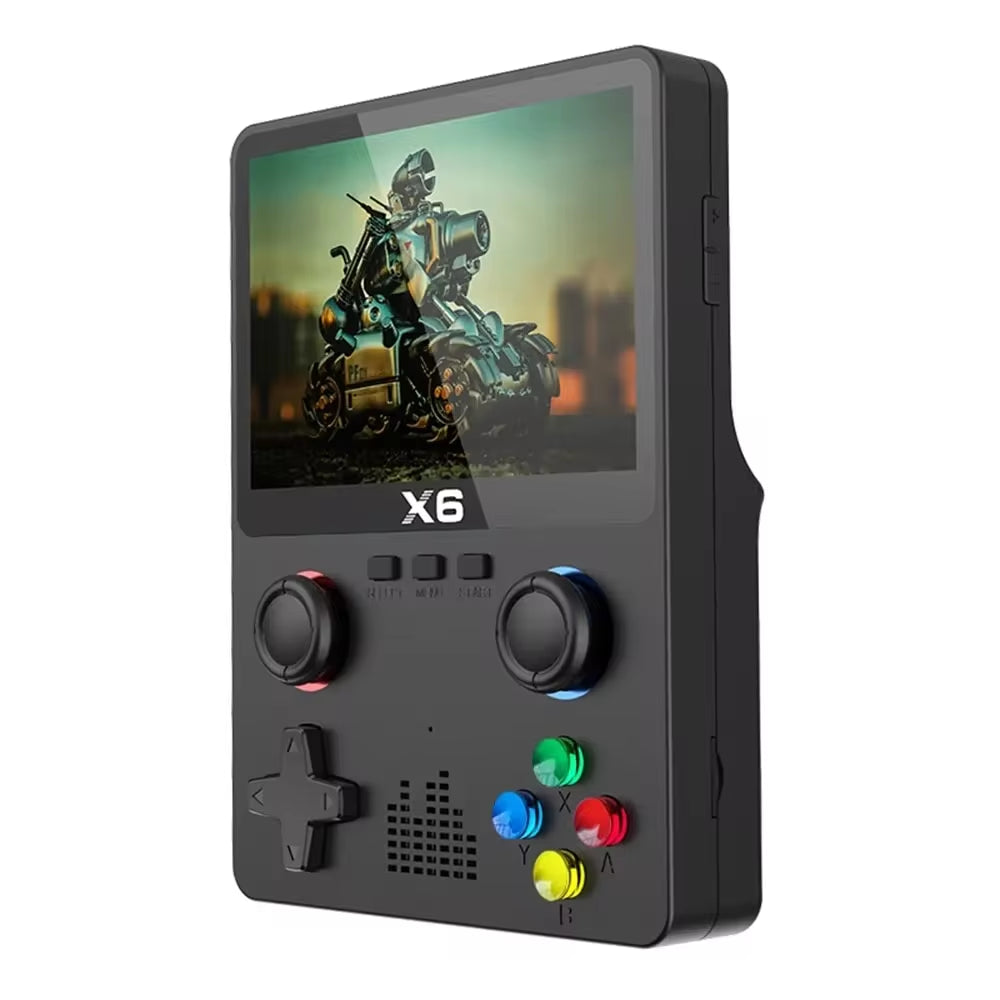 X6 Pocket Console – IPS Display, Dual Joysticks, Multi-Platform Emulator (GBA & More)