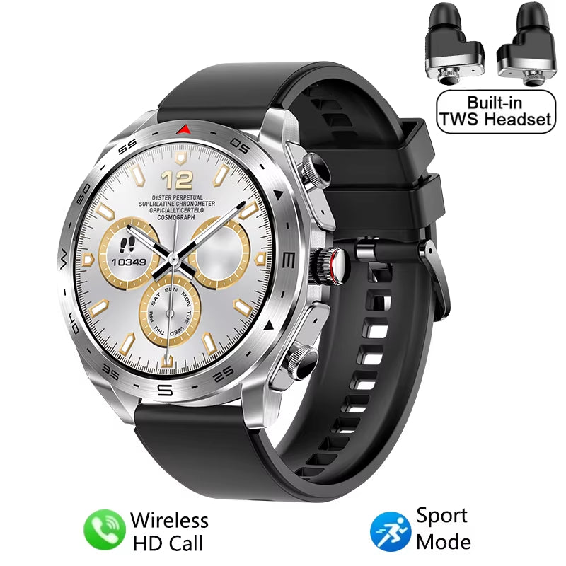 T95 Smartwatch with Built-In TWS Noise Cancelling Earbuds