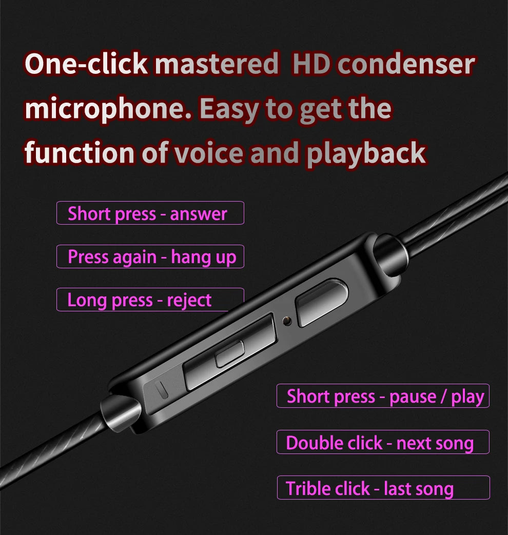 QKZ AK6 Earphones – HiFi Sound, Extra Bass, Copper Driver, Mic for Music & Sports