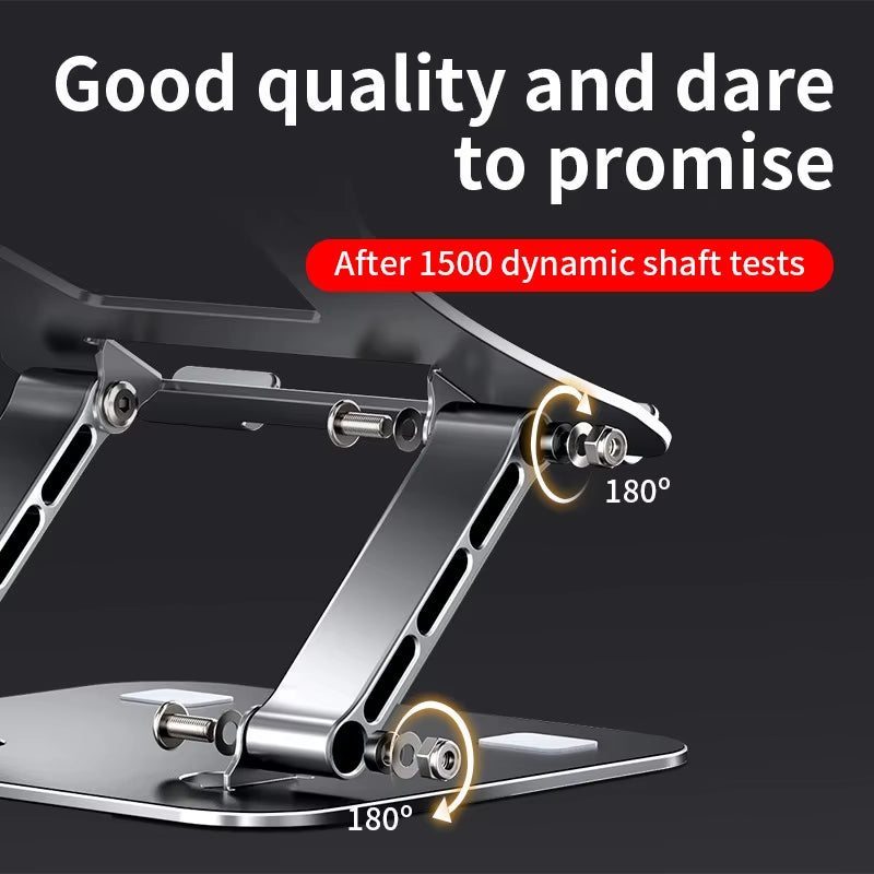 Laptop Cooling Stand – Foldable Aluminum Holder for 10''– 17'' Devices