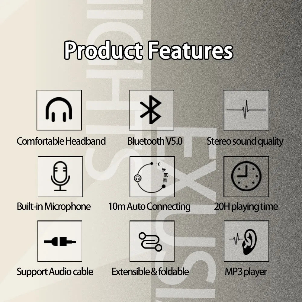Arknights Exusiai Wireless Headphones – Anime Bluetooth Gaming Earphones with Mic