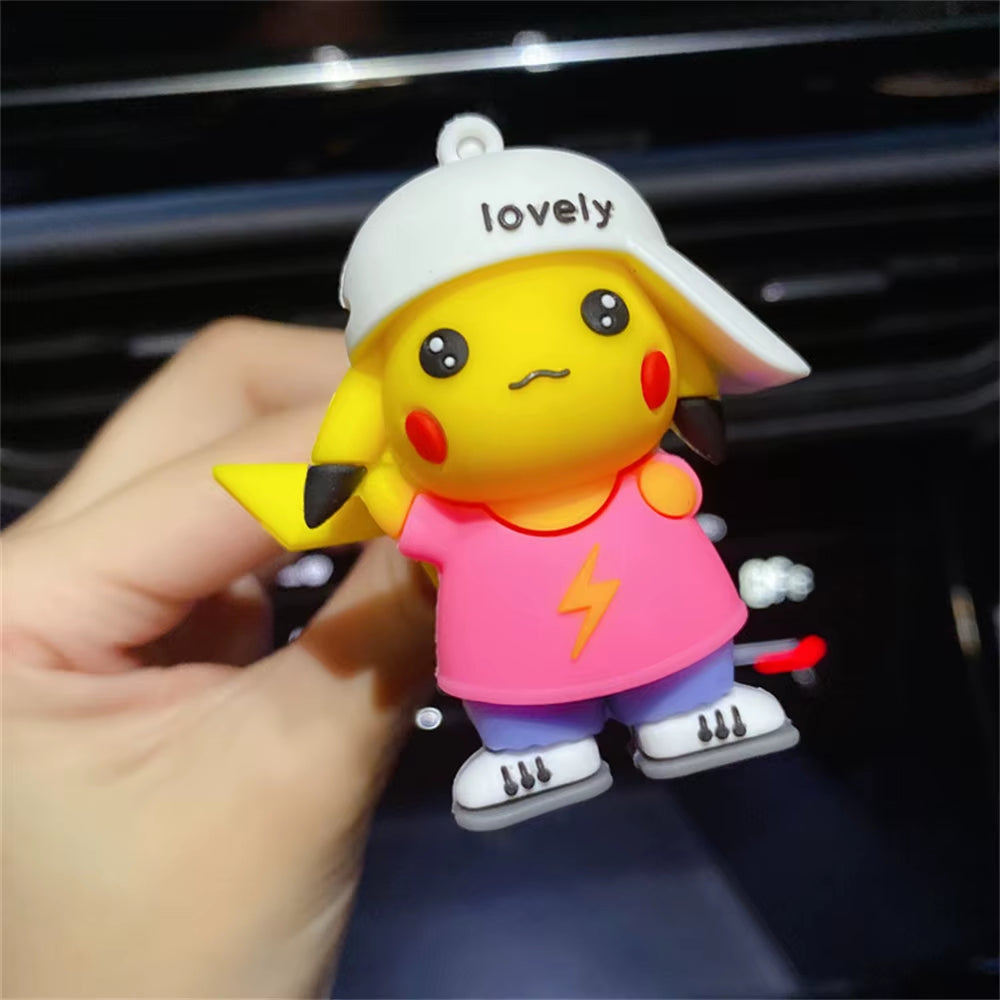 Pikachu Car Perfume Pendant – Cute Handmade Pokémon Air Outlet Decoration