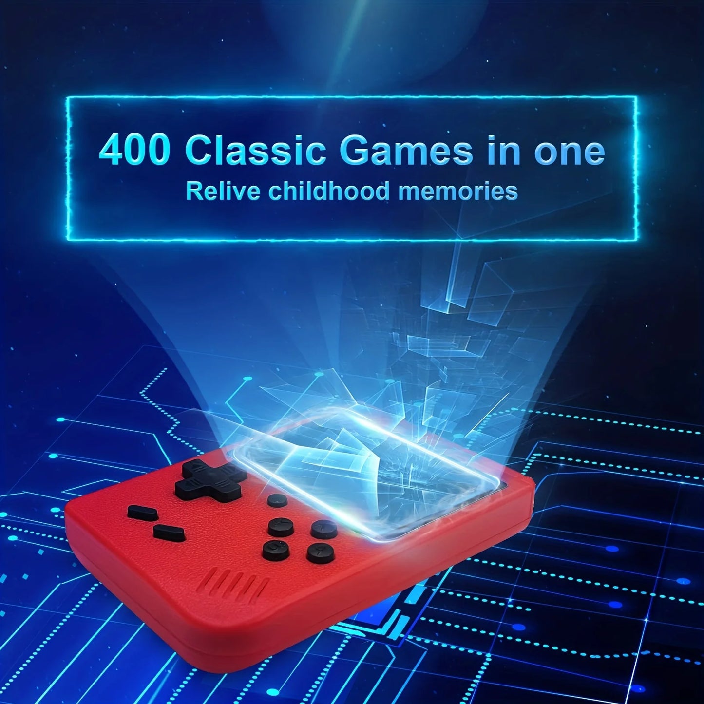 Mini Retro Game Console – 2.4'' LCD Handheld Device with 400 Built-In Classic Games