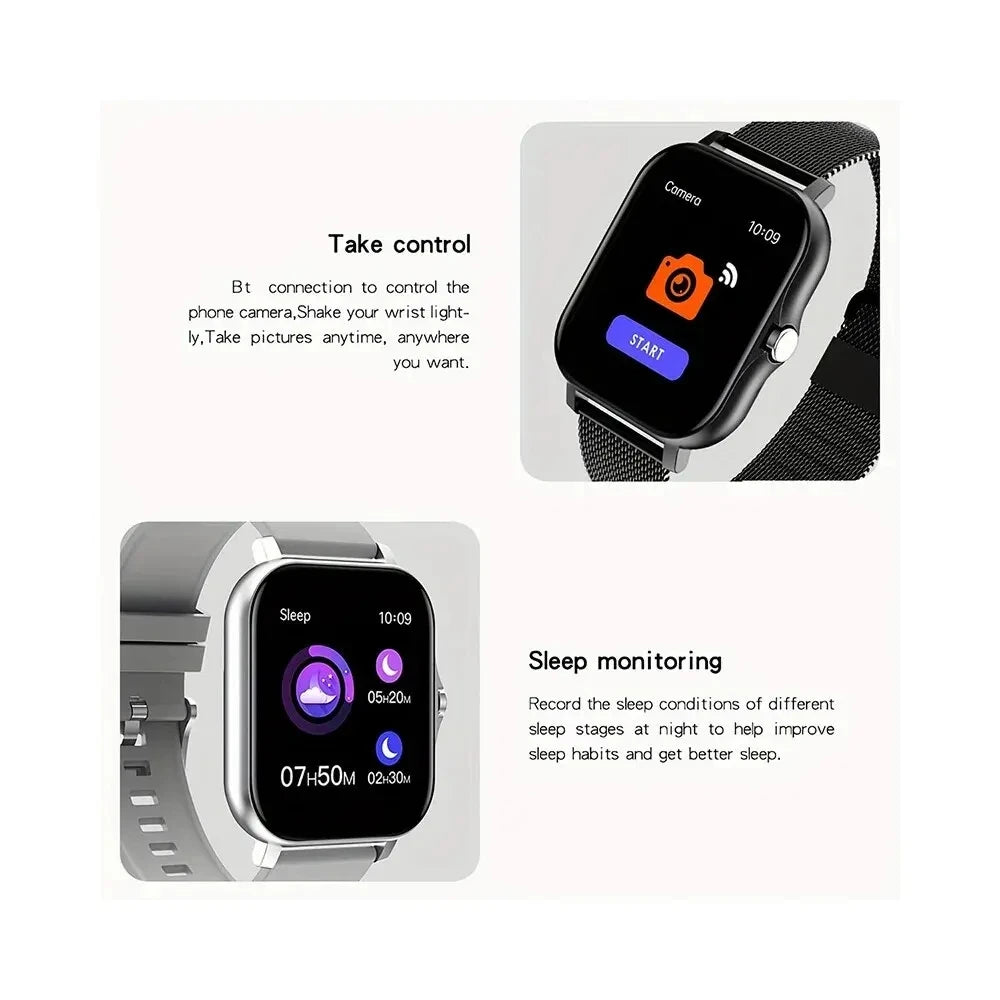 2024 Smartwatch – 1.44" Color Display, Bluetooth Call, Blood Oxygen & Pressure Monitor