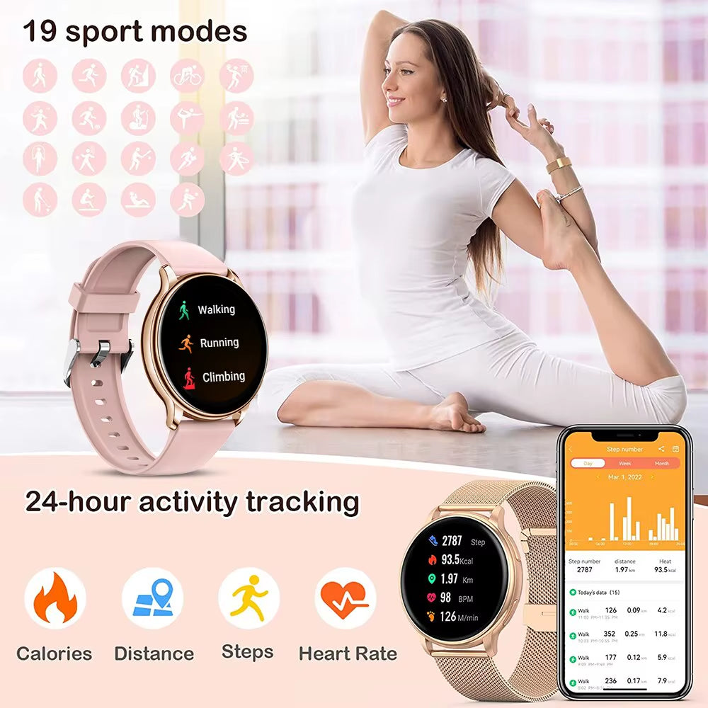 Y22 Smartwatch with Bluetooth Calling – Fitness Tracker for Android & iOS