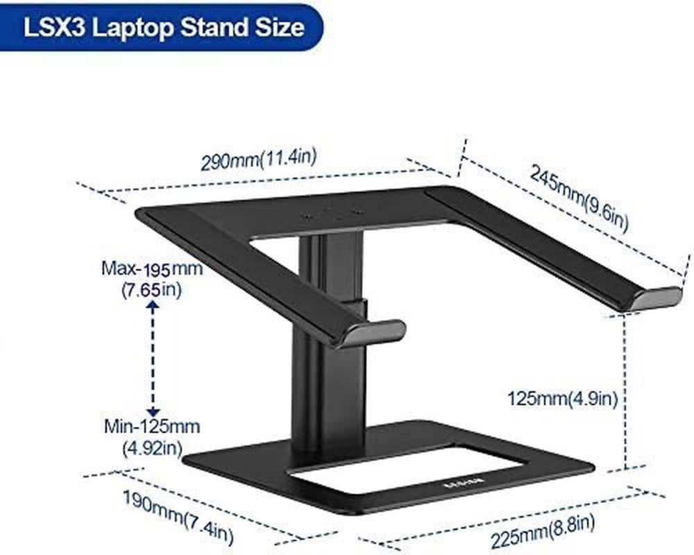 Ergonomic Laptop Holder – Adjustable Metal Stand for Work & Study