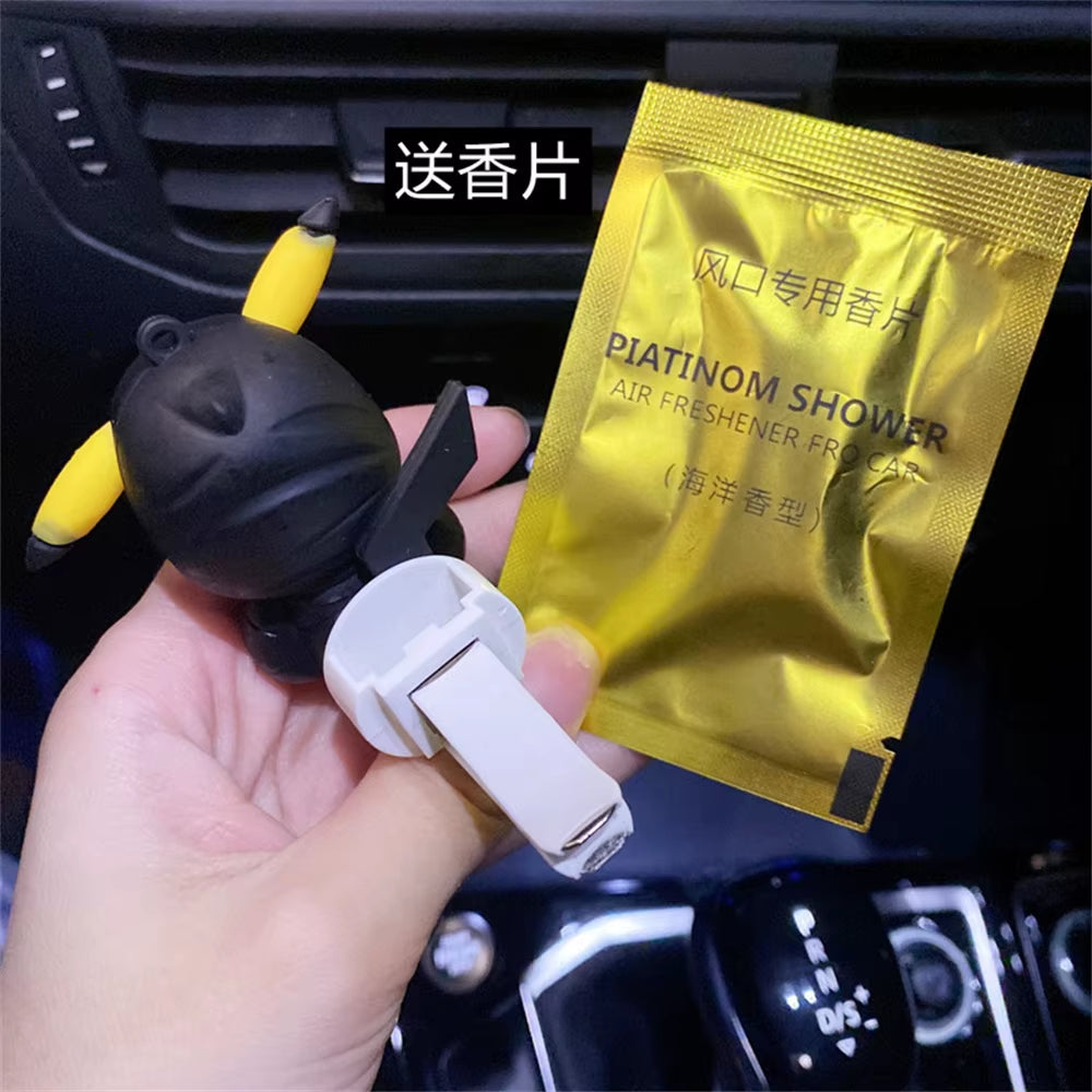 Pikachu Car Perfume Pendant – Cute Handmade Pokémon Air Outlet Decoration