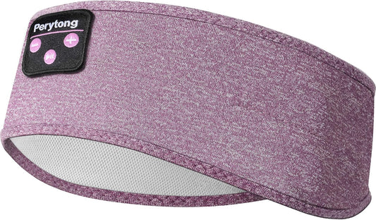 Purple Wireless Headband Headphones – Sleep + Workout