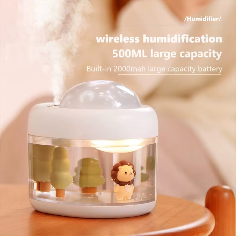 3-in-1 Aroma Diffuser – Starry Sky Projector, Air Humidifier & Night Light Atomizer