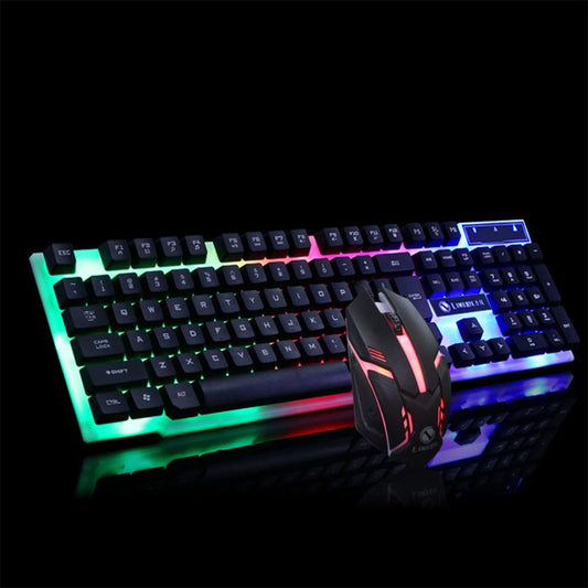 GTX300 Gaming Keyboard & Mouse Set – RGB Glowing Combo for CF, LoL & PC Gamer