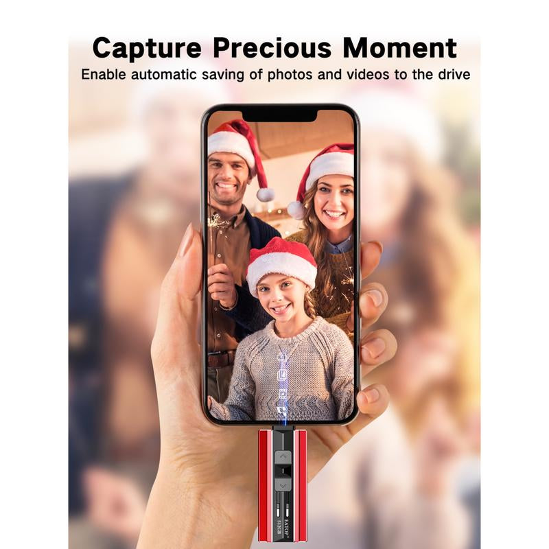 EATOP USB Flash Drive — High Speed & Capacity, Plug & Play Backup for iPhone, iPad, Android & PC No App Needed, Instant Photo & Video Storage