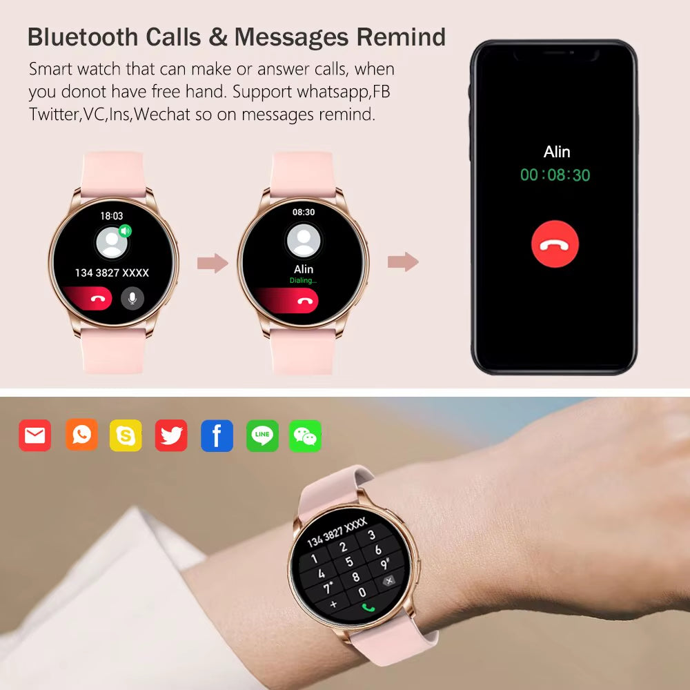 Y22 Smartwatch with Bluetooth Calling – Fitness Tracker for Android & iOS