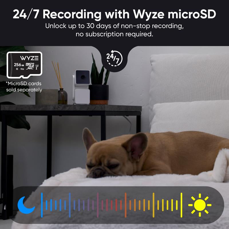 Wyze Cam Pan V3 — #1 Security Camera Worldwide! Wired, Indoor/Outdoor Pan Tilt Zoom (PTZ) W/ 360 Degree Motion Tracking, Color Night Vision, HD, WIFI