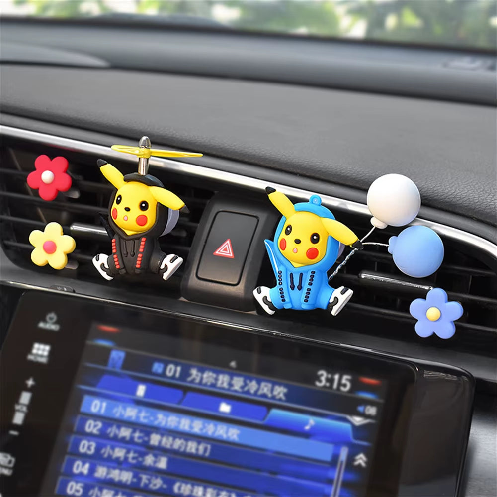 Pikachu Car Perfume Pendant – Cute Handmade Pokémon Air Outlet Decoration