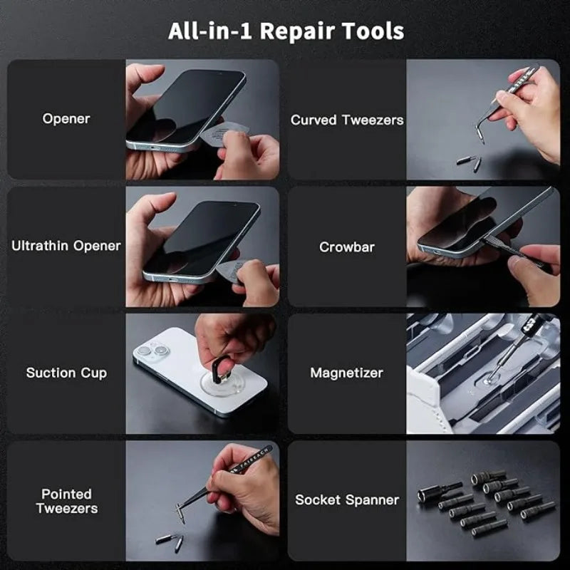 180-in-1 Cordless Precision Screwdriver Kit – Magnetic, Multifunctional & Built for Tech Repairs