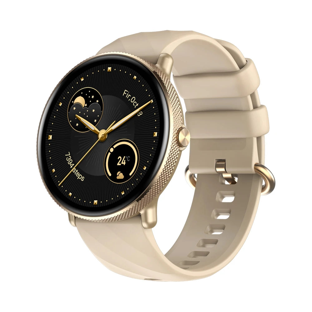 GTR 3 Pro Smartwatch – 1.43" AMOLED, Stainless Steel, Fitness & Wellness Features