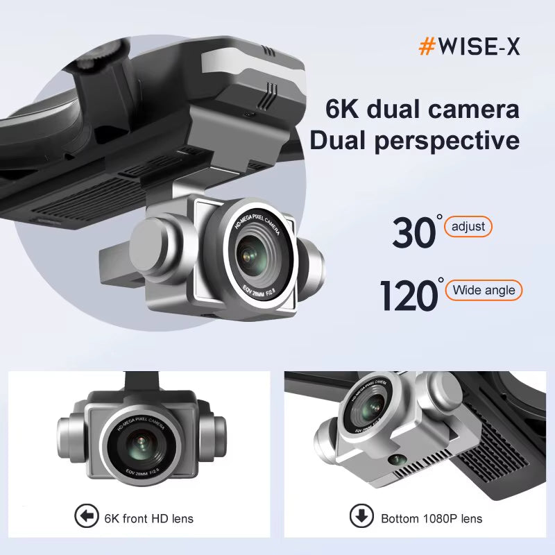 V14 4K Drone – Dual Camera, FPV WiFi, Wide Angle View + Hover Stability