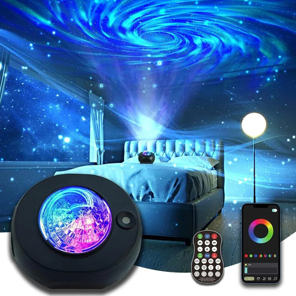 Smart Galaxy Star Projector – Bluetooth Speaker Night Light with App Control & Music Sync