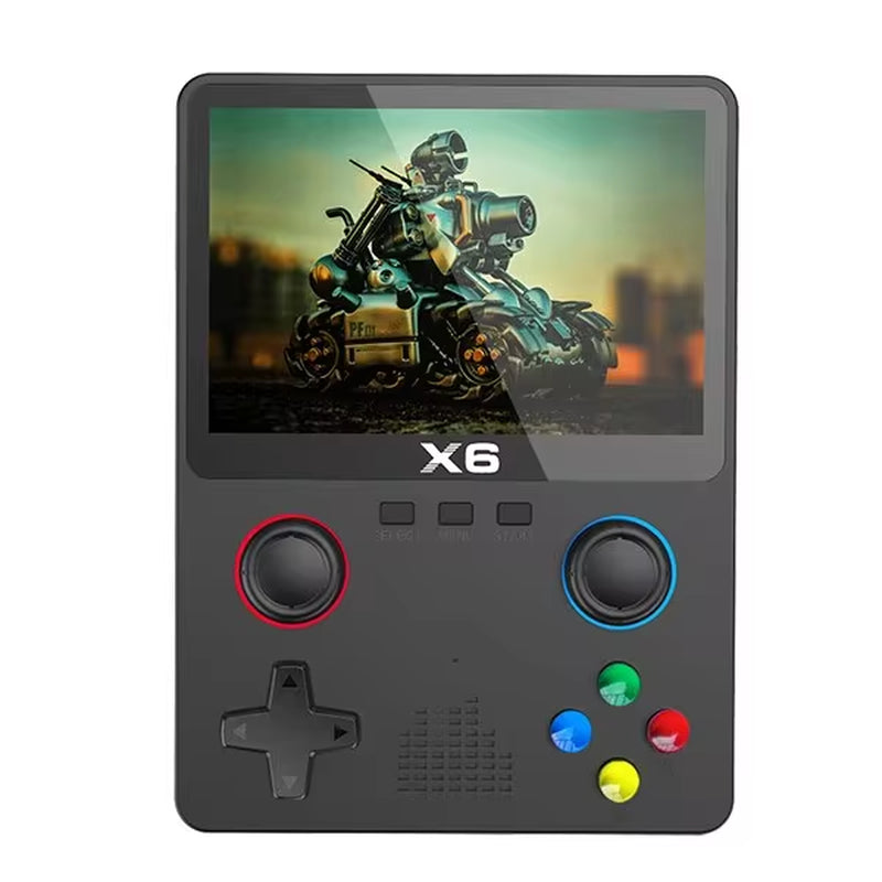X6 Pocket Console – IPS Display, Dual Joysticks, Multi-Platform Emulator (GBA & More)