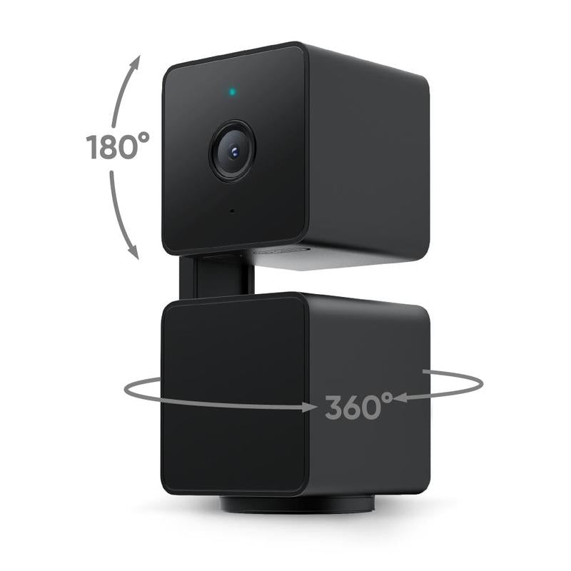 Wyze Cam Pan V3 — #1 Security Camera Worldwide! Wired, Indoor/Outdoor Pan Tilt Zoom (PTZ) W/ 360 Degree Motion Tracking, Color Night Vision, HD, WIFI