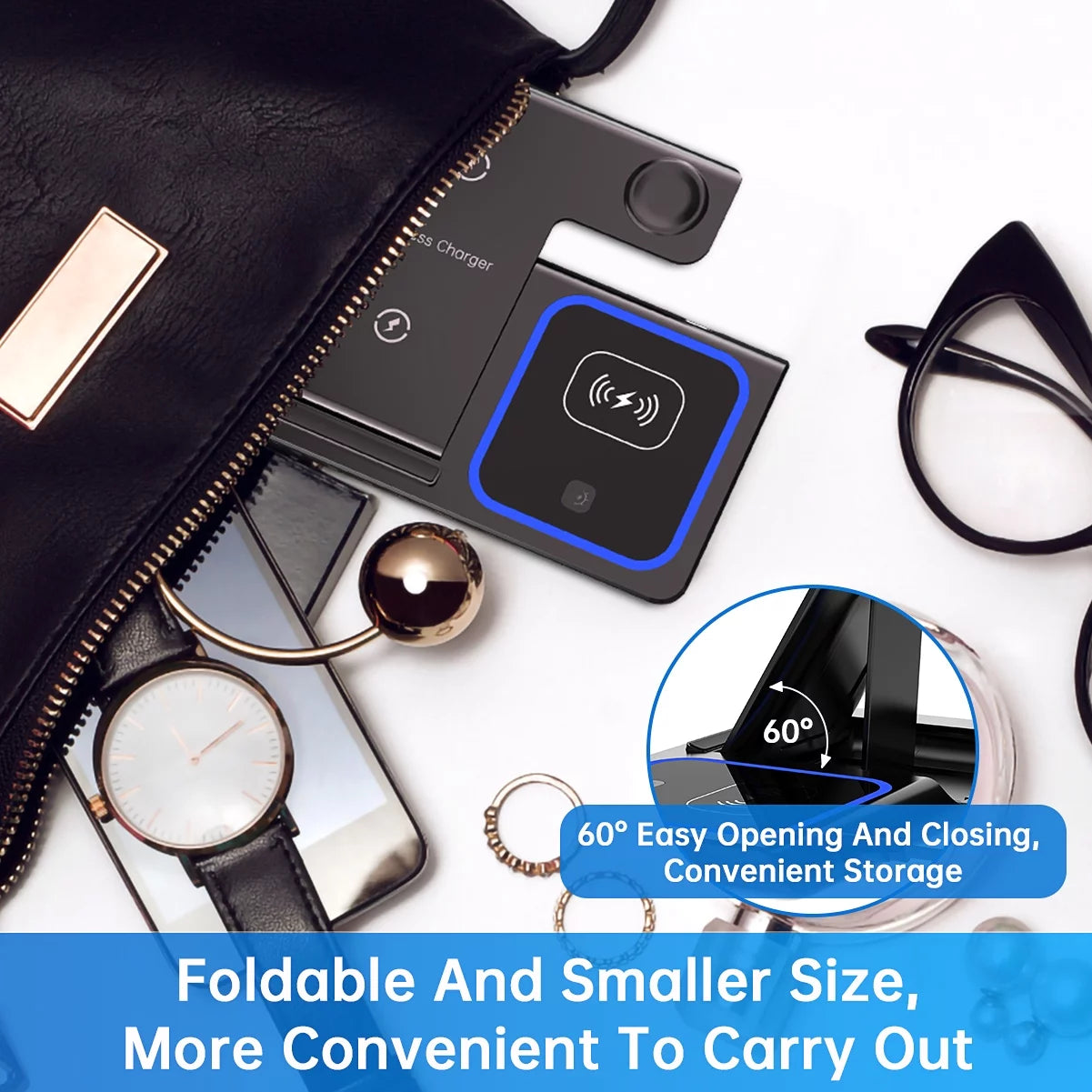 3-in-1 Wireless Charging Station – iPhone, Watch, AirPods