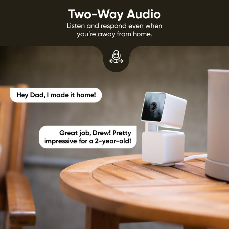 Wyze Cam Pan V3 — #1 Security Camera Worldwide! Wired, Indoor/Outdoor Pan Tilt Zoom (PTZ) W/ 360 Degree Motion Tracking, Color Night Vision, HD, WIFI