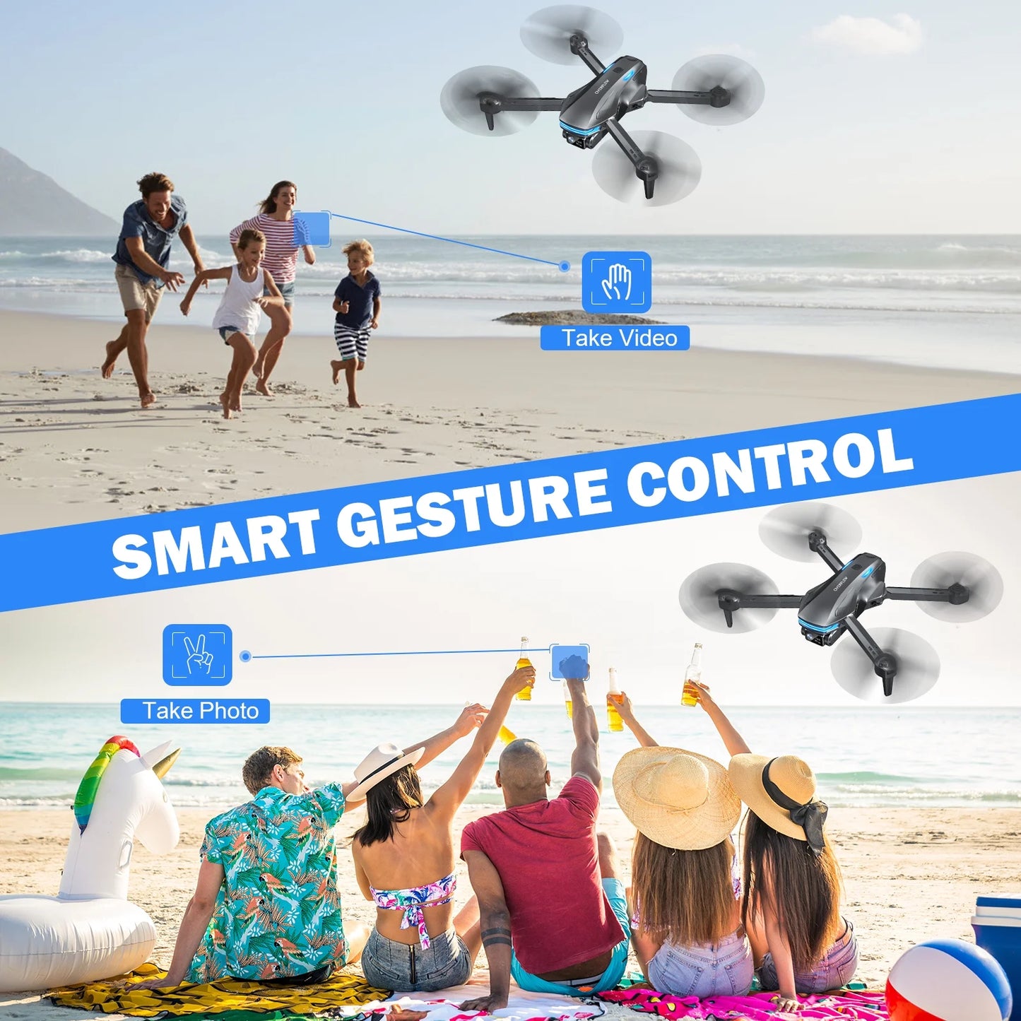 Aerial FPV Drone – 1080P Cam + Optical Flow