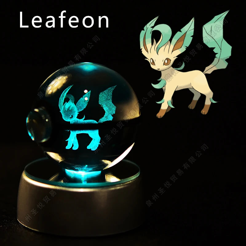 Pokémon LED Crystal Ball – 3D Glass Pokéball Lamp with Pikachu, Mewtwo, Charizard & More, COLLECT THEM ALL!