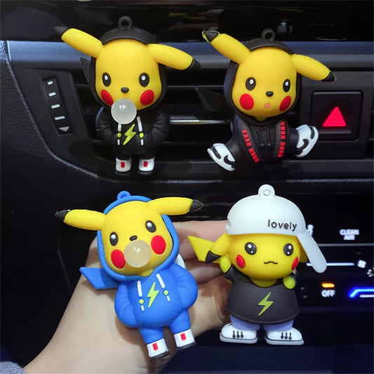 Pikachu Car Perfume Pendant – Cute Handmade Pokémon Air Outlet Decoration