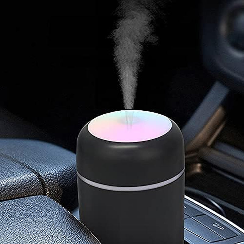 Compact Air Diffuser & Humidifier – Ultrasonic Mist for Bedroom, Car, or Workspace