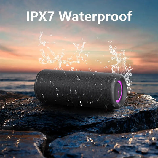 P3 30W Bluetooth Speaker – Waterproof, Bass Boost, RGB Lights & Dual Pairing Power