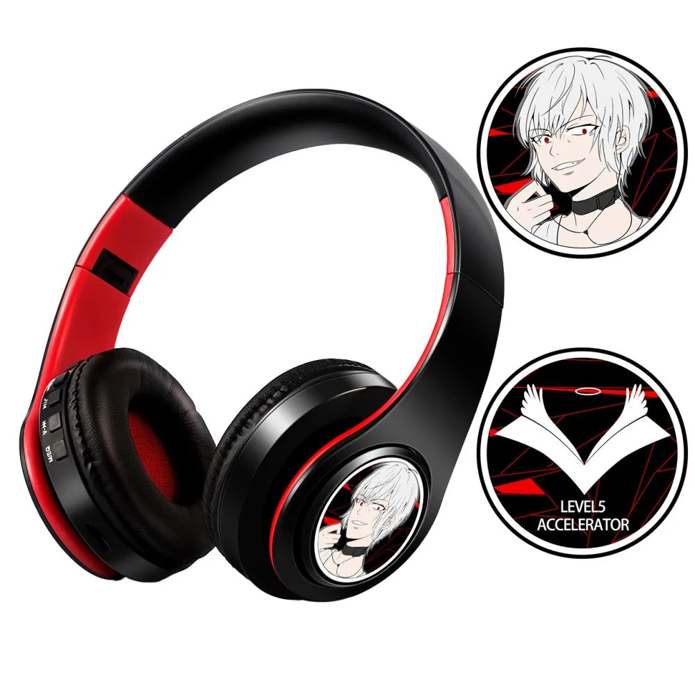 Arknights Exusiai Wireless Headphones – Anime Bluetooth Gaming Earphones with Mic