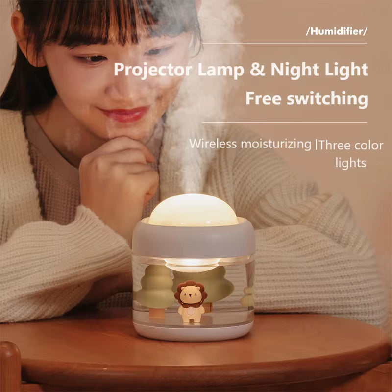 3-in-1 Aroma Diffuser – Starry Sky Projector, Air Humidifier & Night Light Atomizer